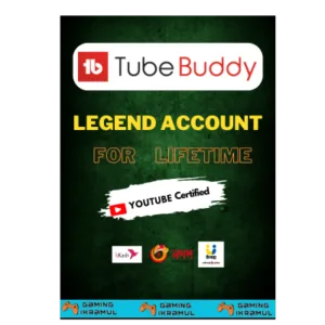 Tubebuddy Legend Upgrade For Lifetime With bkash, for YouTube Marketing & Video SEO